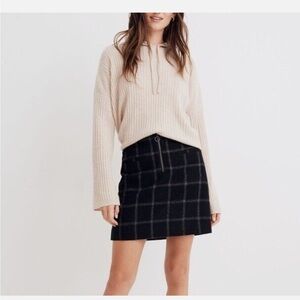 NEW Madewell Plaid fireside mini skirt